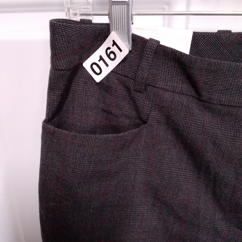 Calvin Klein Modern Fit Charcoal Grey Pinstripe Trousers Nwt - Picture 8 of 9